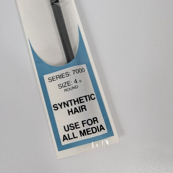 Loew Cornell 7000 Series Size 4B Round Synthetic Hair Paintbrush Made in Japan - Picture 2 of 5